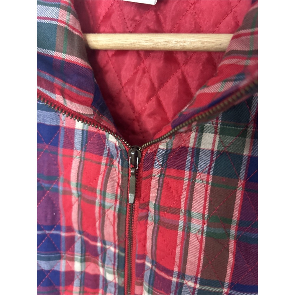 Southern Lady Vest Womens Quilted Size XL Plaid - Picture 3 of 7